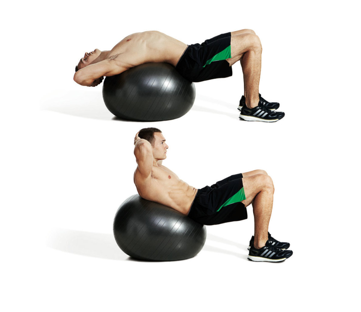 The Best Swiss Ball Abs Workout Men s Fitness