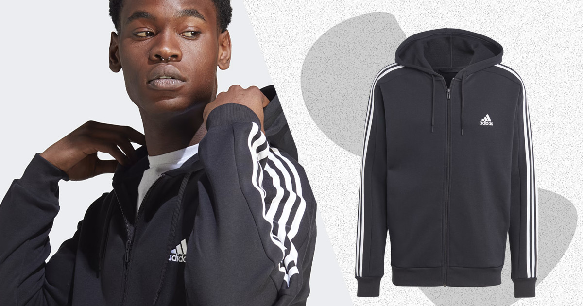 ★人気★ ADIDAS Originals Fleece Hoodie Zip-Upフーデ adidas Originals Womens Full Zip Fleece Hoodie Jacket, Black