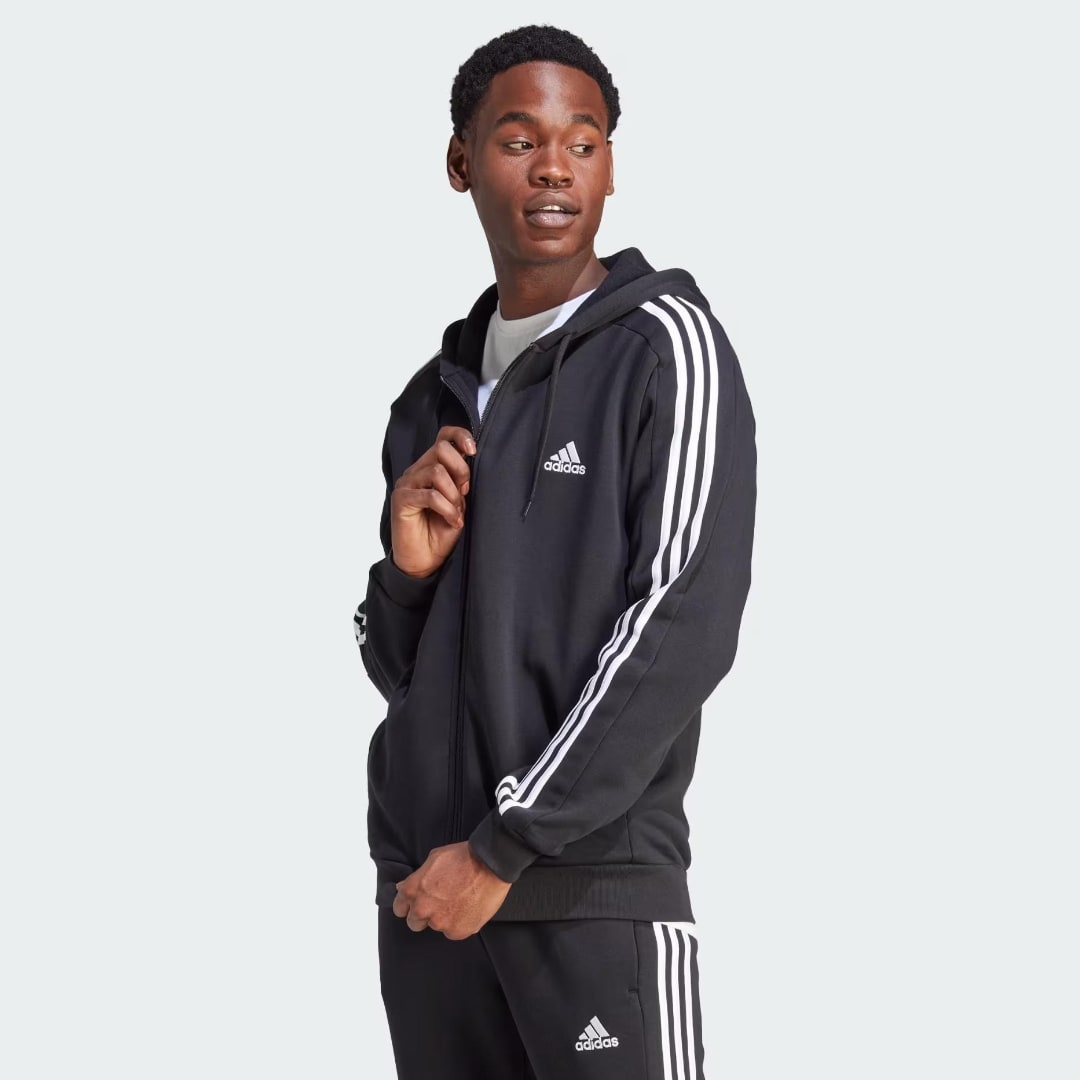 Adidas' 3-Stripes Fleece Zip-Up Hoodie Is Now Only $39