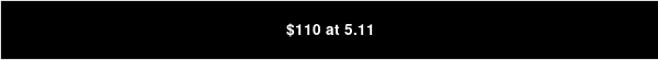 $110 at 5.11 